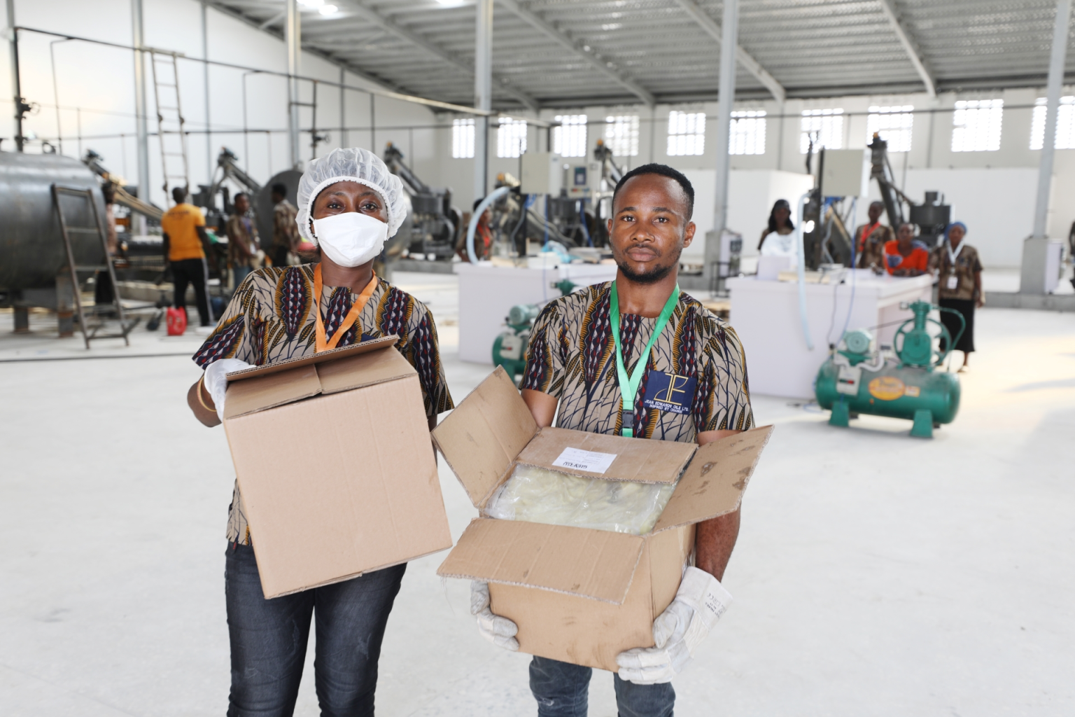 Bmac processing facility team at work